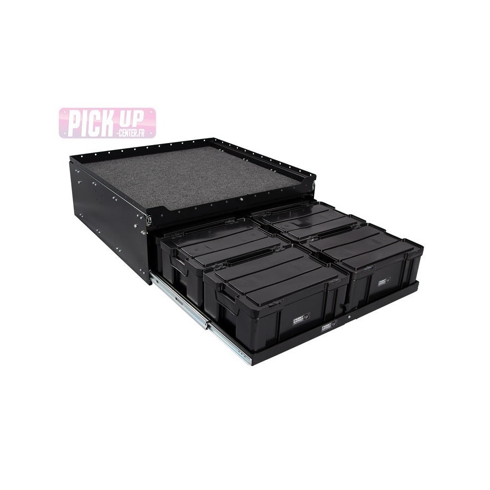 Tiroir pour 6 boîtes Cub avec plateau coulissant au-dessus du tiroir - de Front Runner