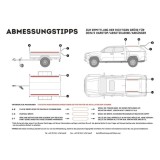 Kit de galerie Slimline II pour une remorque ou un hard top de Pick-Up avec rails d'origine/ Haut / 1255mm (l) x 752mm (L) - de 