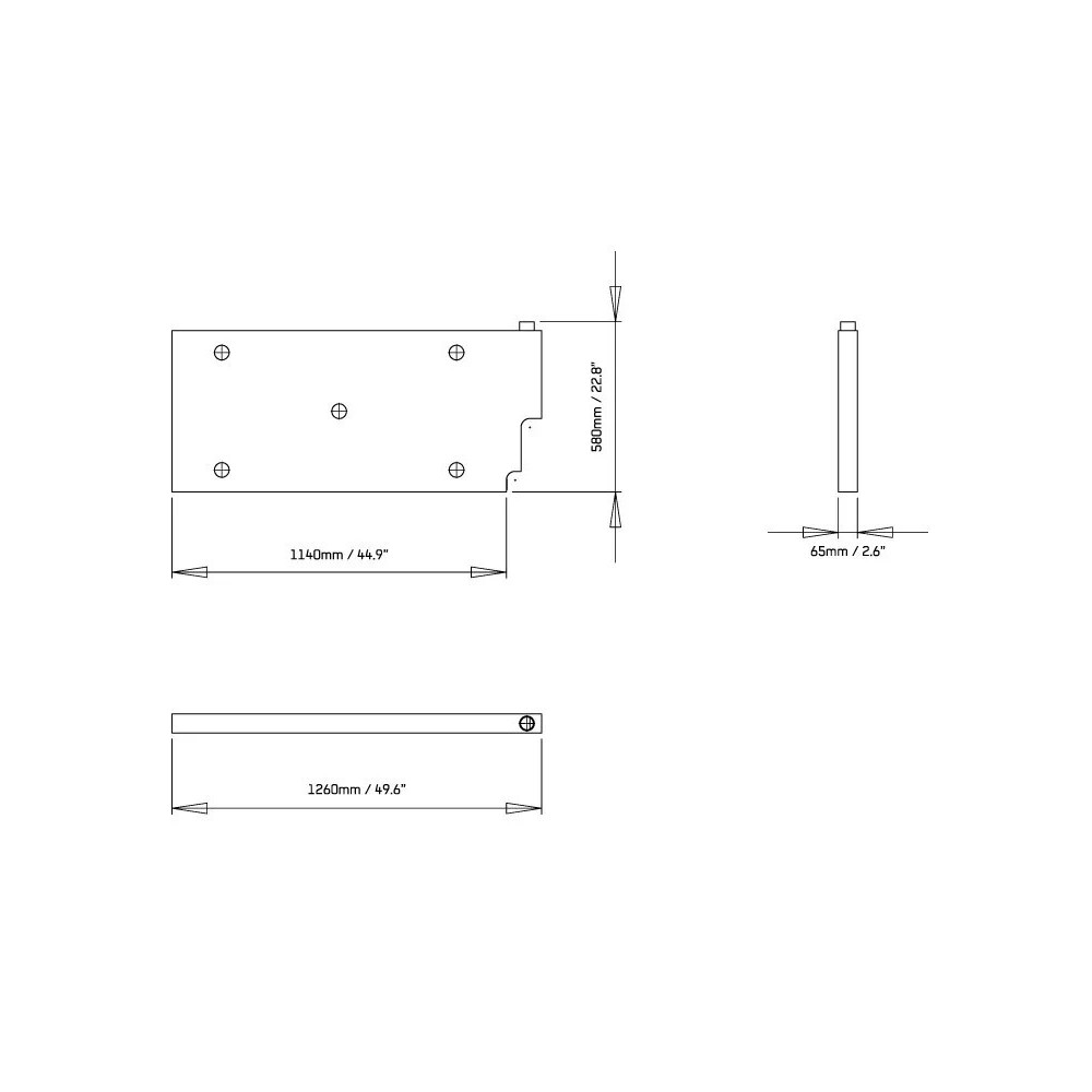 Réservoir d'eau vertical / Plat - par Front Runner