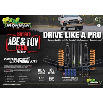 Kit rehausse de suspension Ironman 4X4 Elite Pro Medium Toyota Hilux REVO