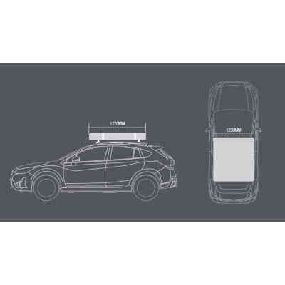 Tente de toit UBER LITE Ironman 4x4 dimensions 2