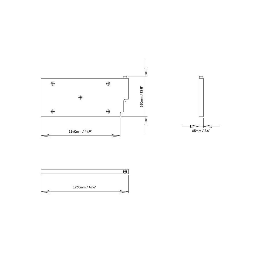 Réservoir d'eau vertical / Plat - par Front Runner