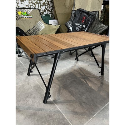 Table de camping alu /bois reglable ironman