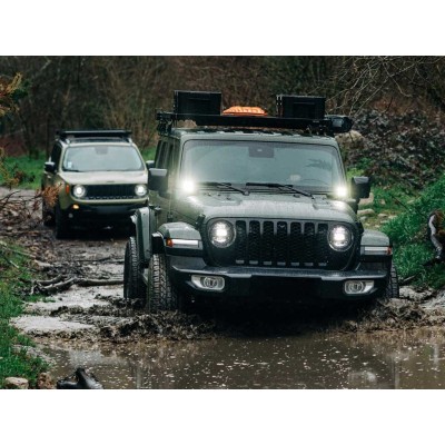 Kit de 1/2 galerie Slimline II pour une Jeep Wrangler JL 4 portes (2018-jusqu'à présent)
