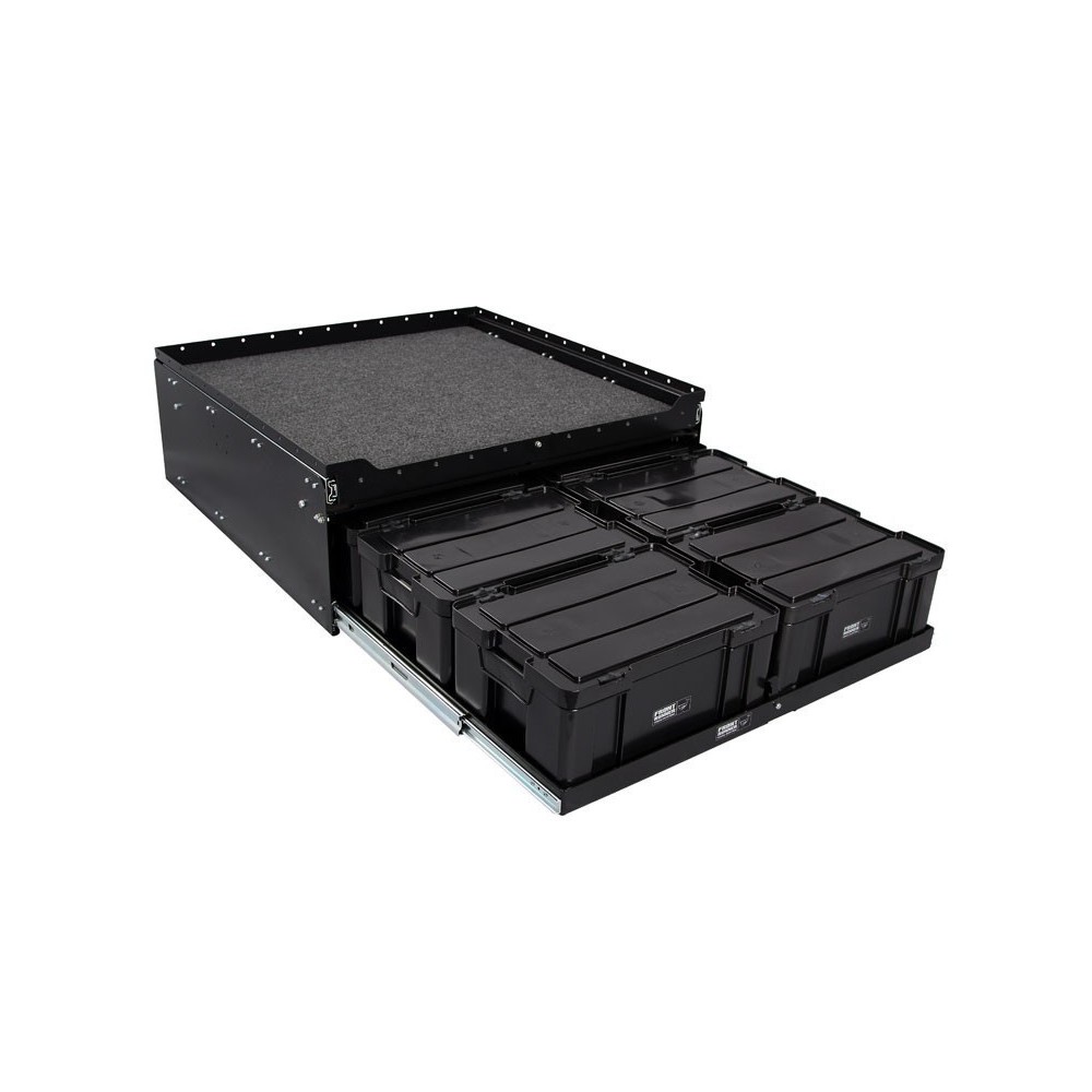 Tiroir pour 6 boîtes Cub avec plateau coulissant au-dessus du tiroir - de Front Runner