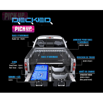 TIROIRS DECKED Fiat Fullback Extra cabine