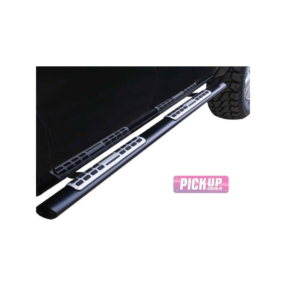 Tube marche pieds ovale noir Isuzu D-Max Double cab 2012+