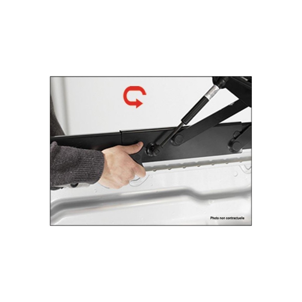 Tonneau cover alu V2 Isuzu Dmax 2020+ thermolaque noir Space cab