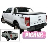 Tonneau Cover Aluminium Ford Ranger Double Cab 2012+ Compatible Roll Bar D'origine