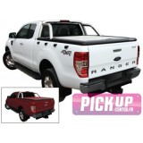 Tonneau Cover Aluminium Ford Ranger Double Cab 2012+ Compatible Roll Bar D'origine