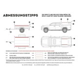 Kit de galerie Slimline II pour une remorque ou un hard top de Pick-Up avec rails d'origine/ Haut / 1425mm (l) X 954mm (L) - de 
