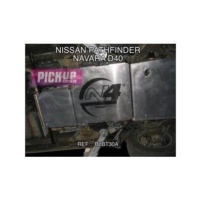 Ski de protection boite de vitesse/transfert Nissan Navara D40