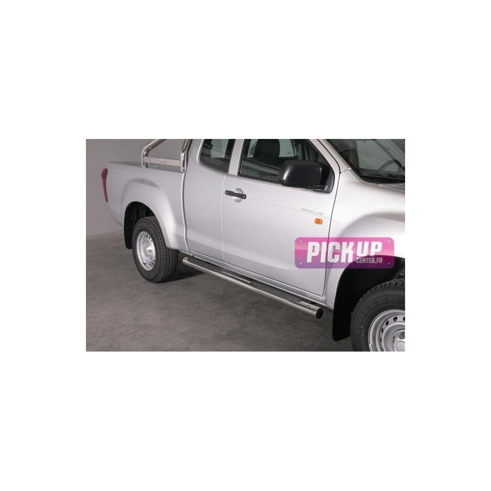 Tubes marchepieds inox ø76 Isuzu D-max 2012+ Space Cab