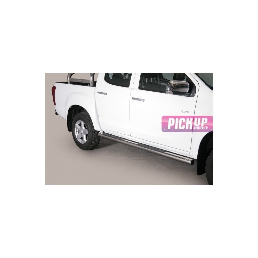Tubes marchepieds inox ø76 Isuzu D-max Space Cab 2012/2016