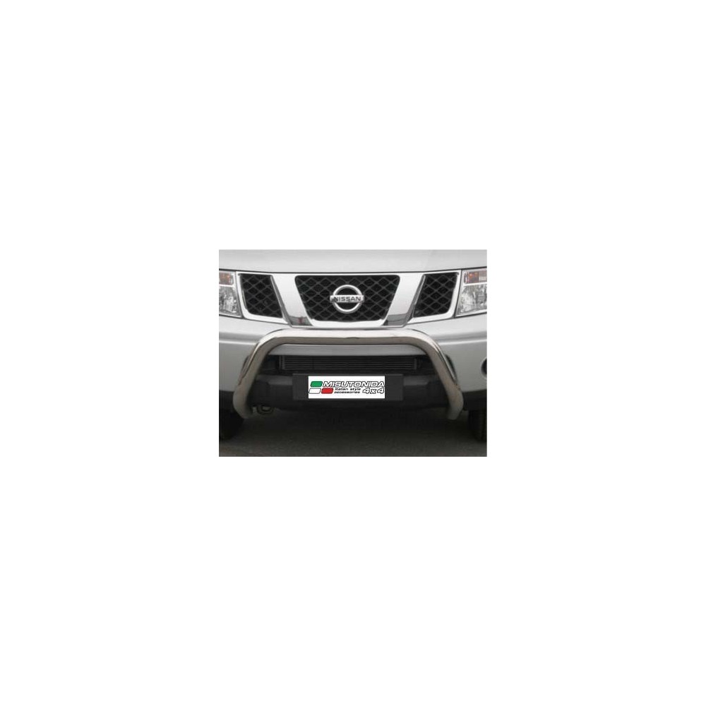 Push bar INOX Ø76 NISSAN NAVARA D40 2005/04-2010 CE (SUPER BAR)