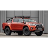 Push bar Inox Thermolaqué Noir Ø 76 Toyota Hilux Revo 2016 + 2019+