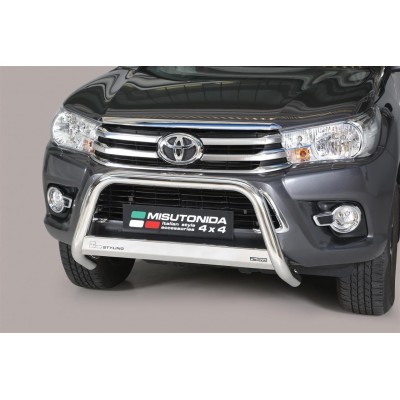 Push bar INOX Ø 63 TOYOTA HILUX 2016+ CE TOYOTA HILUX
