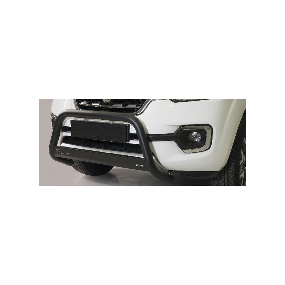 Push Bar INOX Ø 63 RENAULT ALASKAN 2017+ CE THERMOLAQUE NOIR