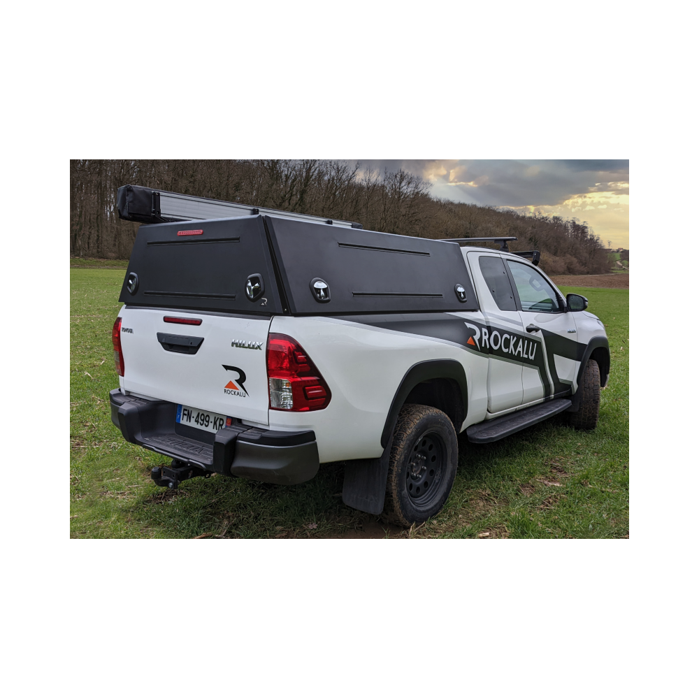 Hardtop ROCKALU 2 TOYOTA HILUX 2016 + extra cab noir