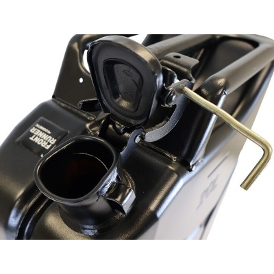 Jerricane à carburant 20l - Finition acier noir