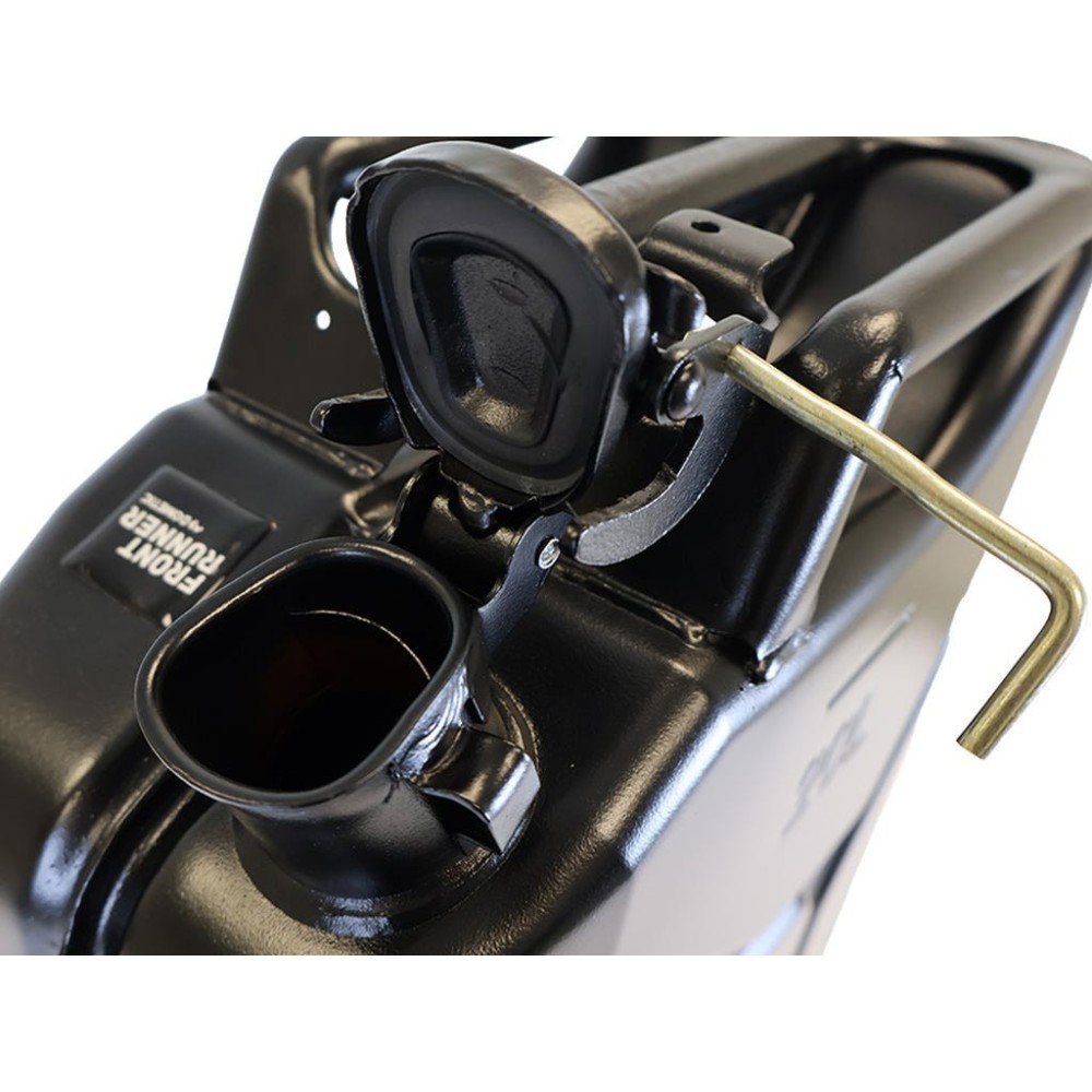 Jerricane à carburant 20l - Finition acier noir