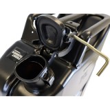 Jerricane à carburant 20l - Finition acier noir