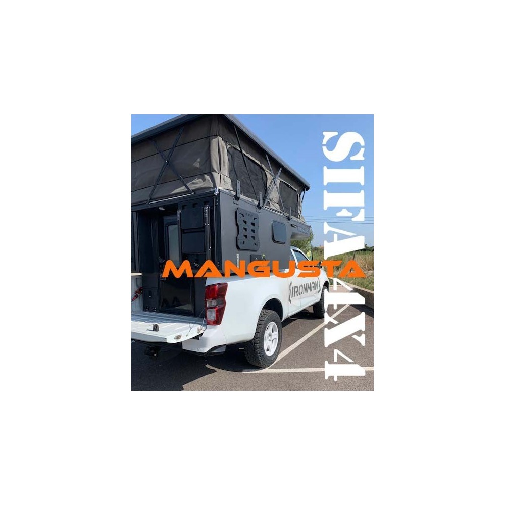 Mangusta... la liberté à portée  de route !CELLULE MANGUSTA  VOYAGE PICKUP  SIFA 4X4 OCCITANIE 1