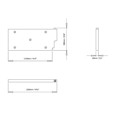 Réservoir d'eau vertical / Plat - par Front Runner