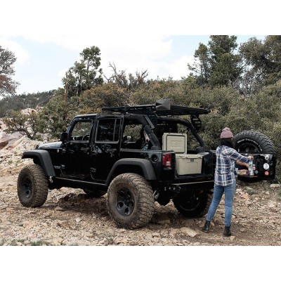 Kit de 1/2 galerie Slimline II extrême pour leJeep Wrangler JK 4 portes (2007-2018) - de Front Runner