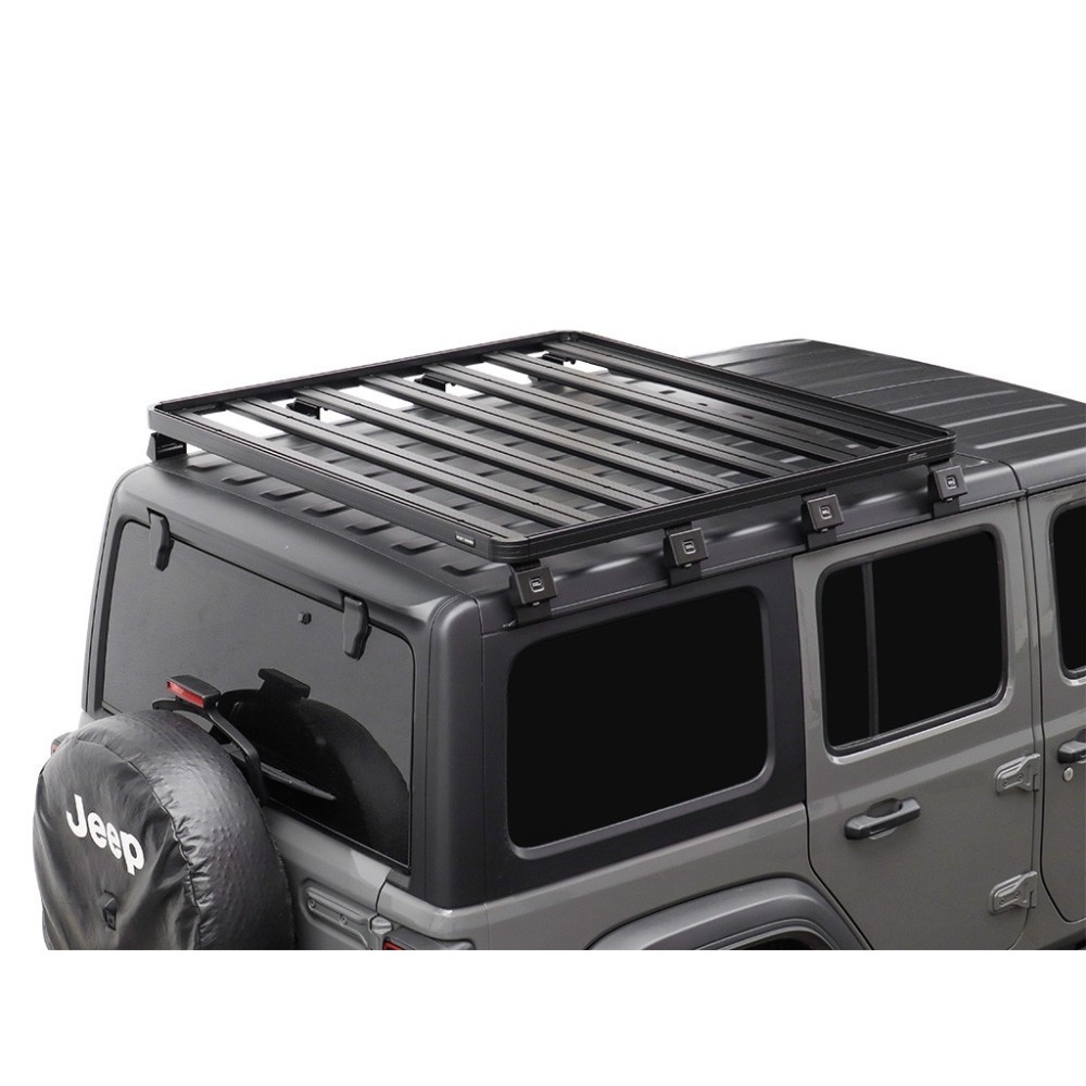 Kit de 1/2 galerie Slimline II pour une Jeep Wrangler JL 4 portes (2018-jusqu'à présent) - de Front Runner