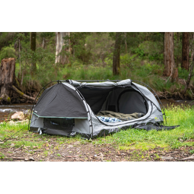 LIT CAMPING SWAG  ironman 4x4  1PLACE  200 x 90 cm  avec matelas inclu de 7 cm