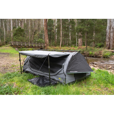 LIT CAMPING SWAG  ironman 4x4  1PLACE  200 x 90 cm  avec matelas inclu de 7 cm